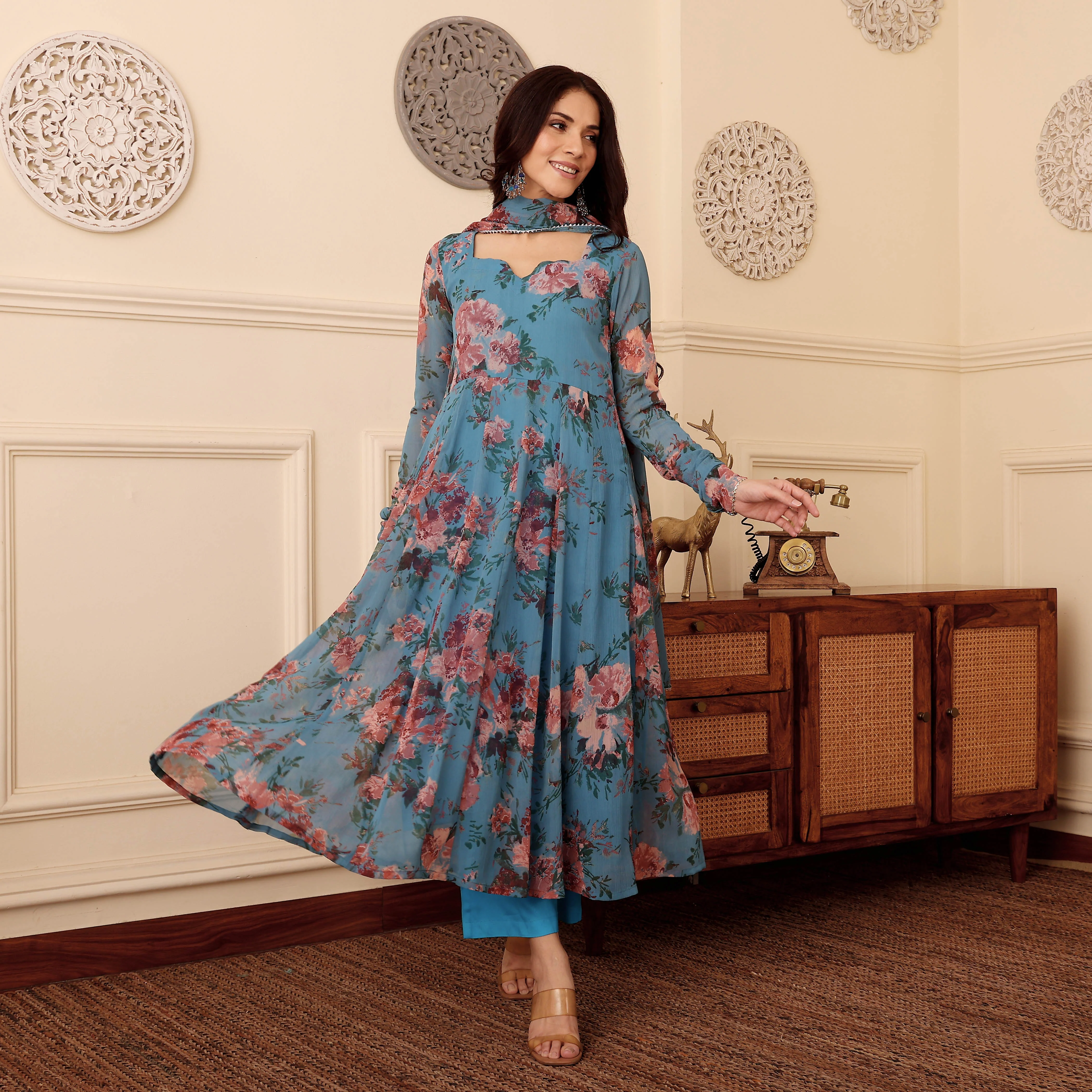 Chandramalika Georgette Set - Image 9