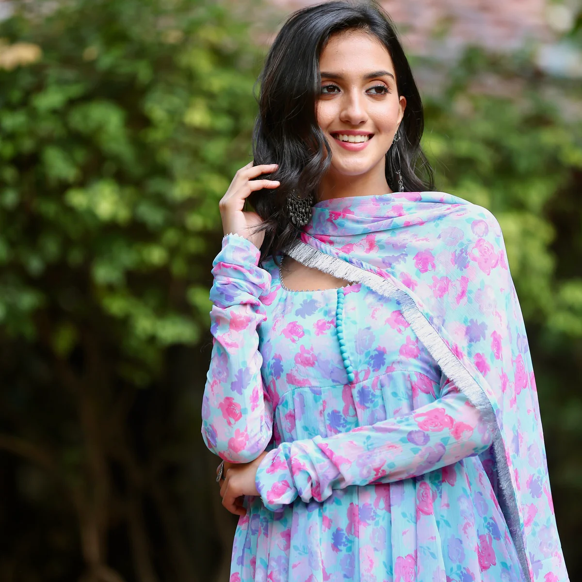 Amber Saria Floral Chiffon Set - Image 3