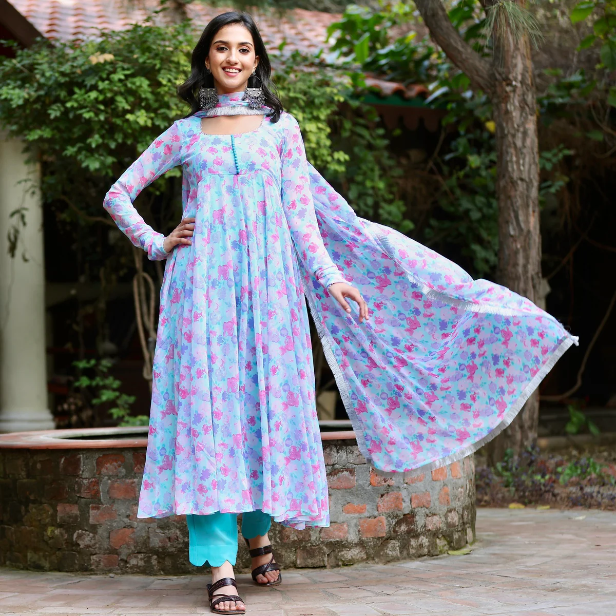 Amber Saria Floral Chiffon Set - Image 4