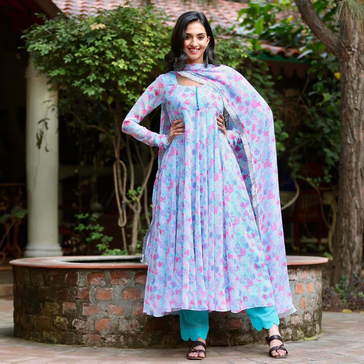 Amber Saria Floral Chiffon Set - Image 5