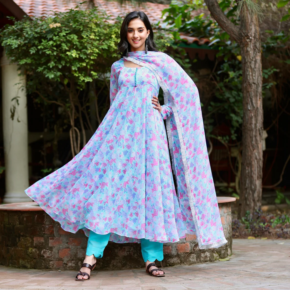 Amber Saria Floral Chiffon Set - Image 6