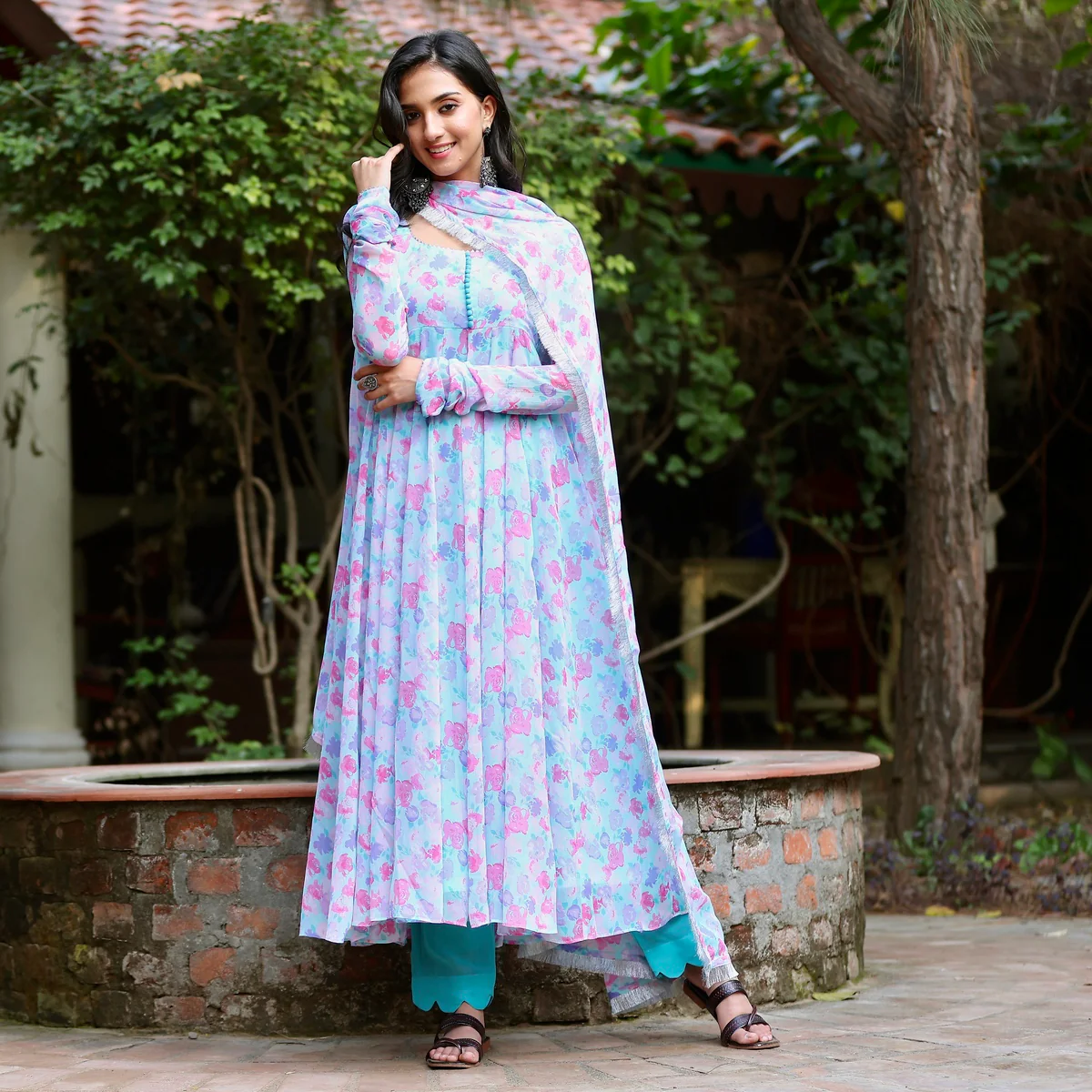 Amber Saria Floral Chiffon Set - Image 7
