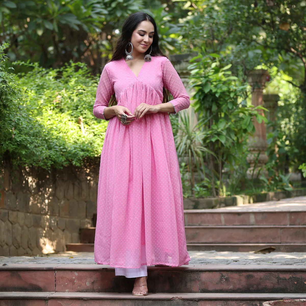 Damini gulabi kameez - Image 2