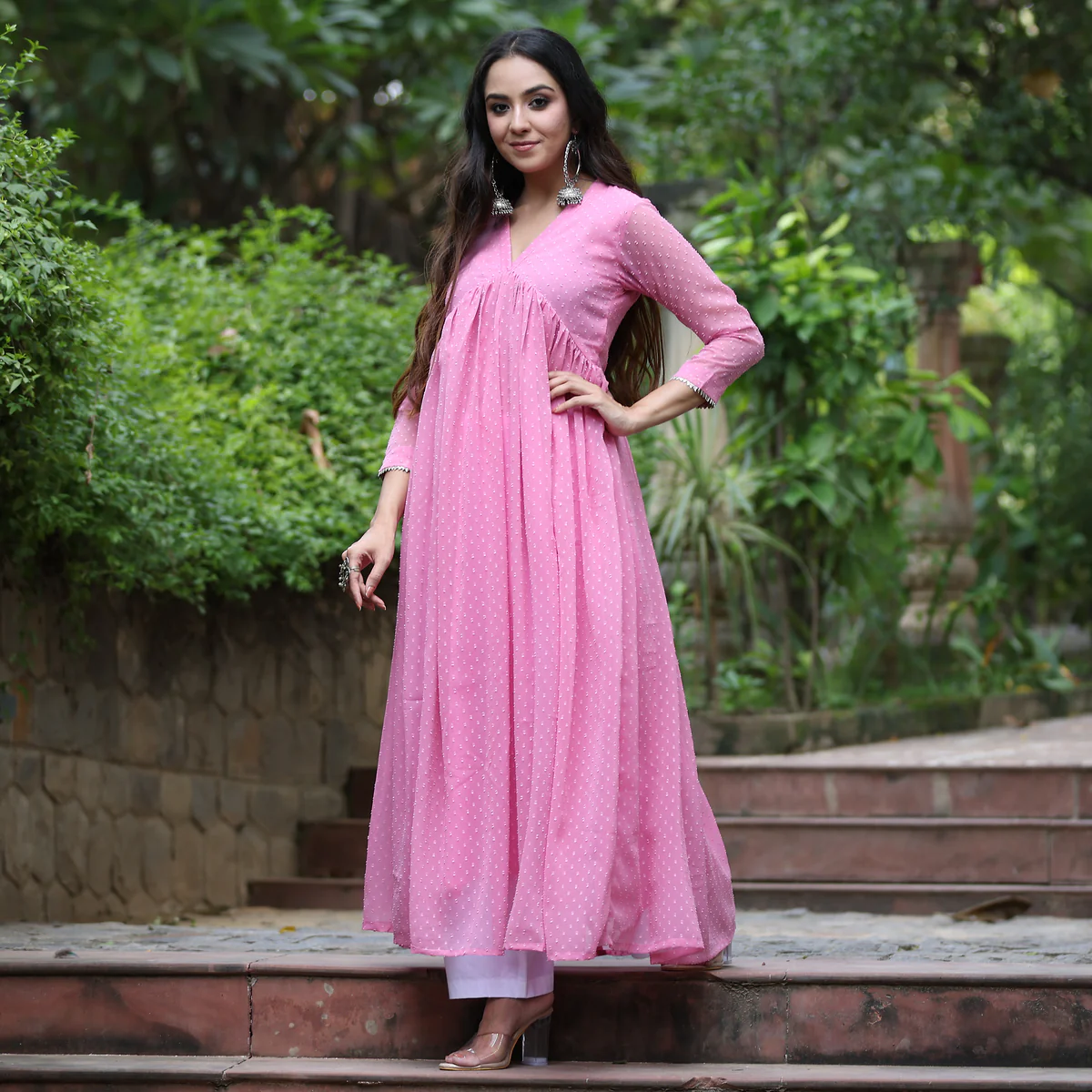 Damini gulabi kameez - Image 3