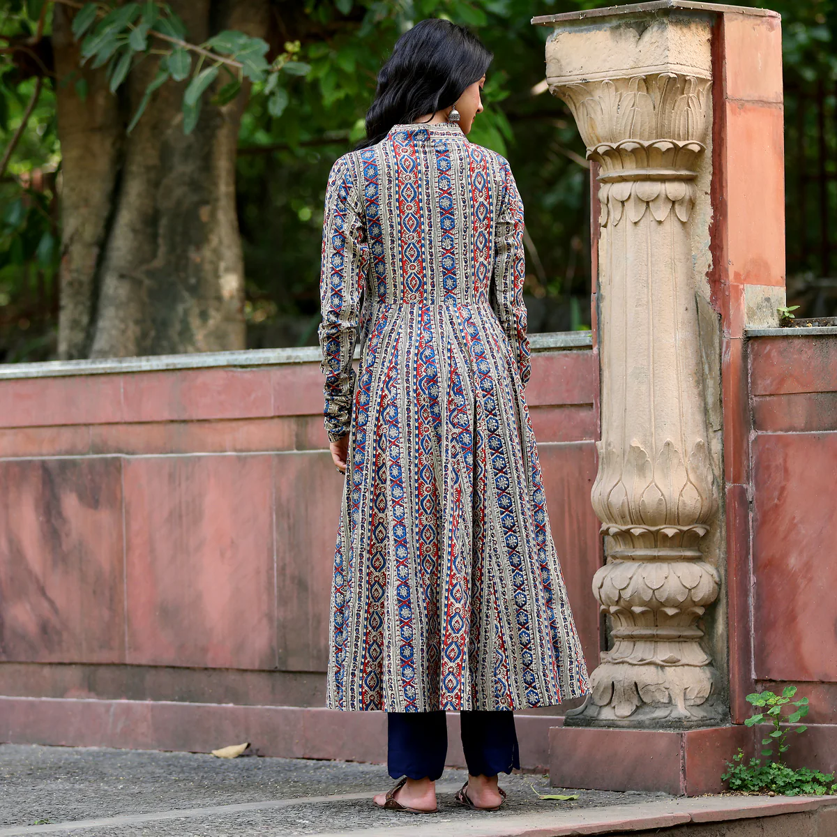 Dhrutika Handblock Cotton Kurta - Image 3