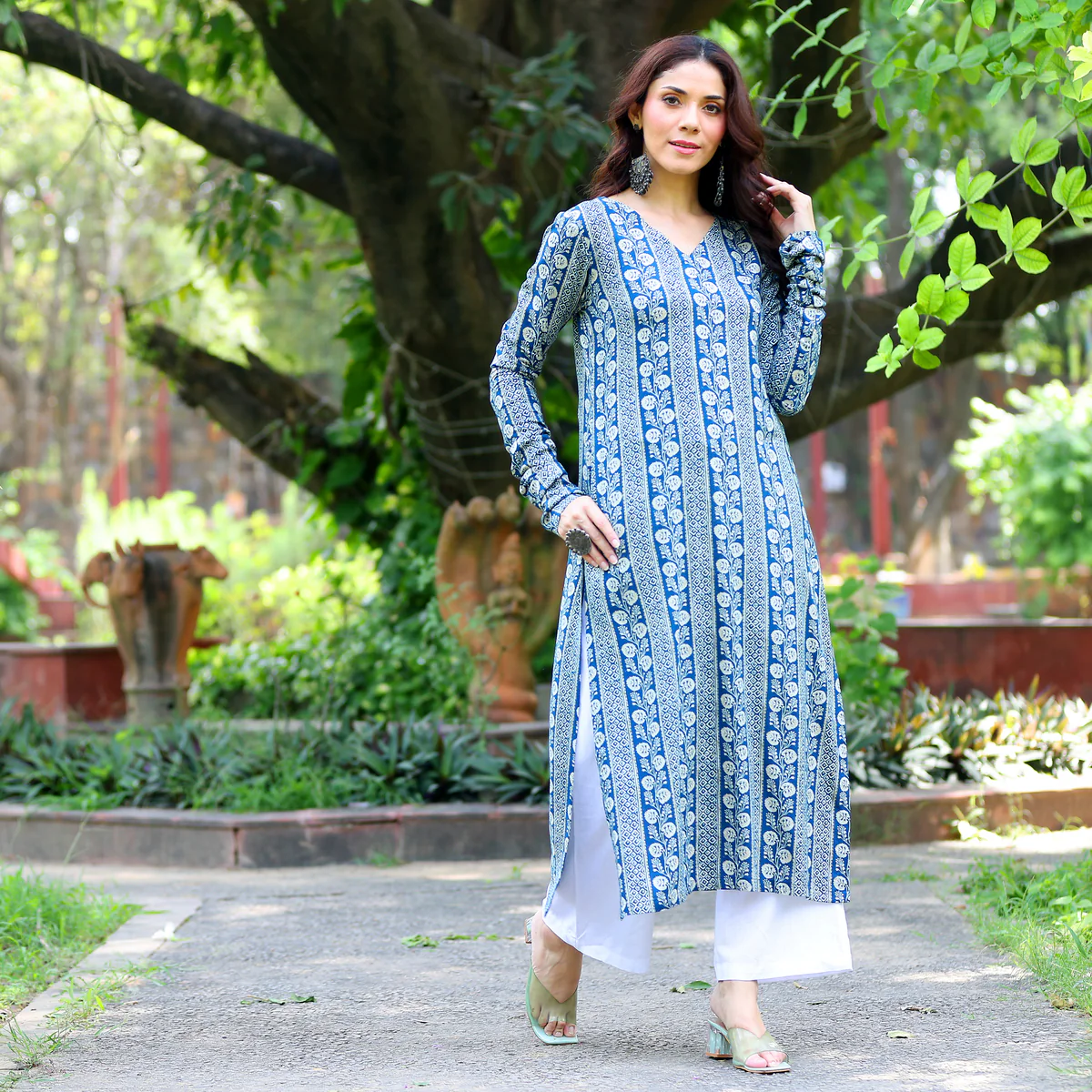 Ditya Straight Rayon Kurta - Image 2
