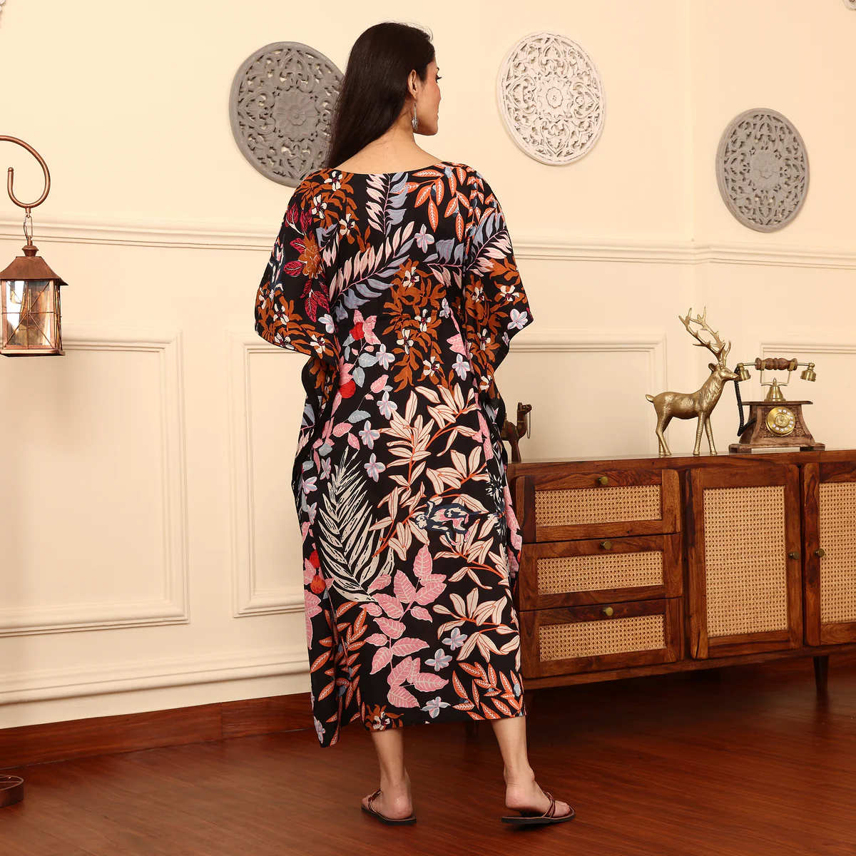 Eka Cotton Printed Kaftan - Image 5