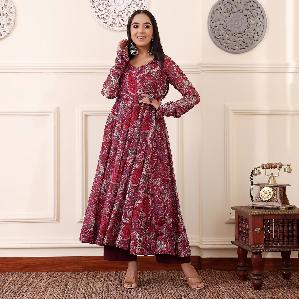 Erha Paisley Georgette Kurta - Image 2