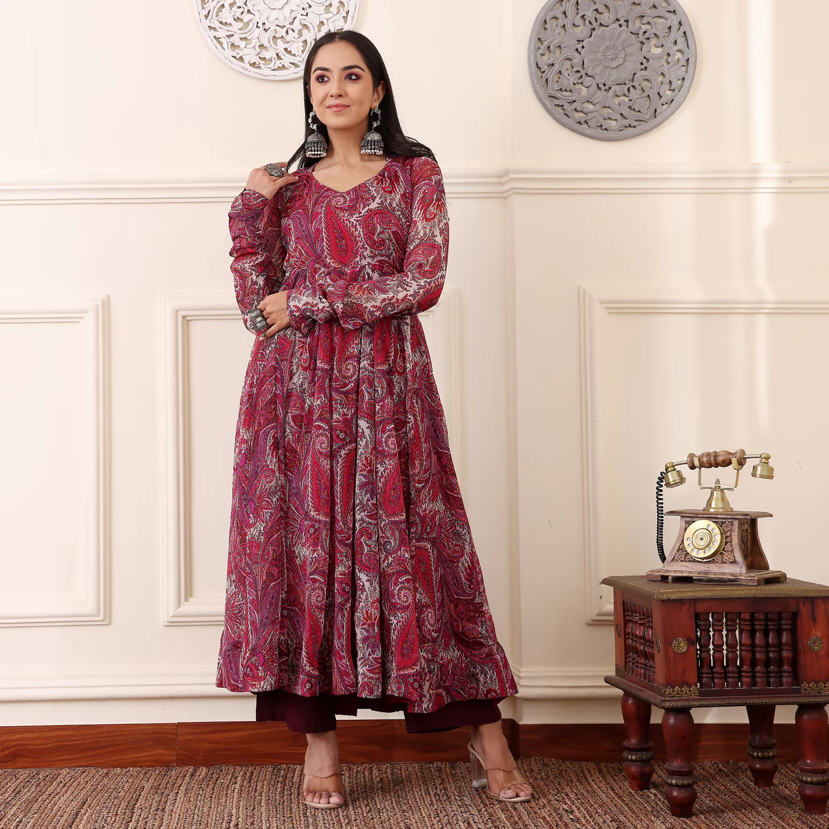 Erha Paisley Georgette Kurta - Image 5