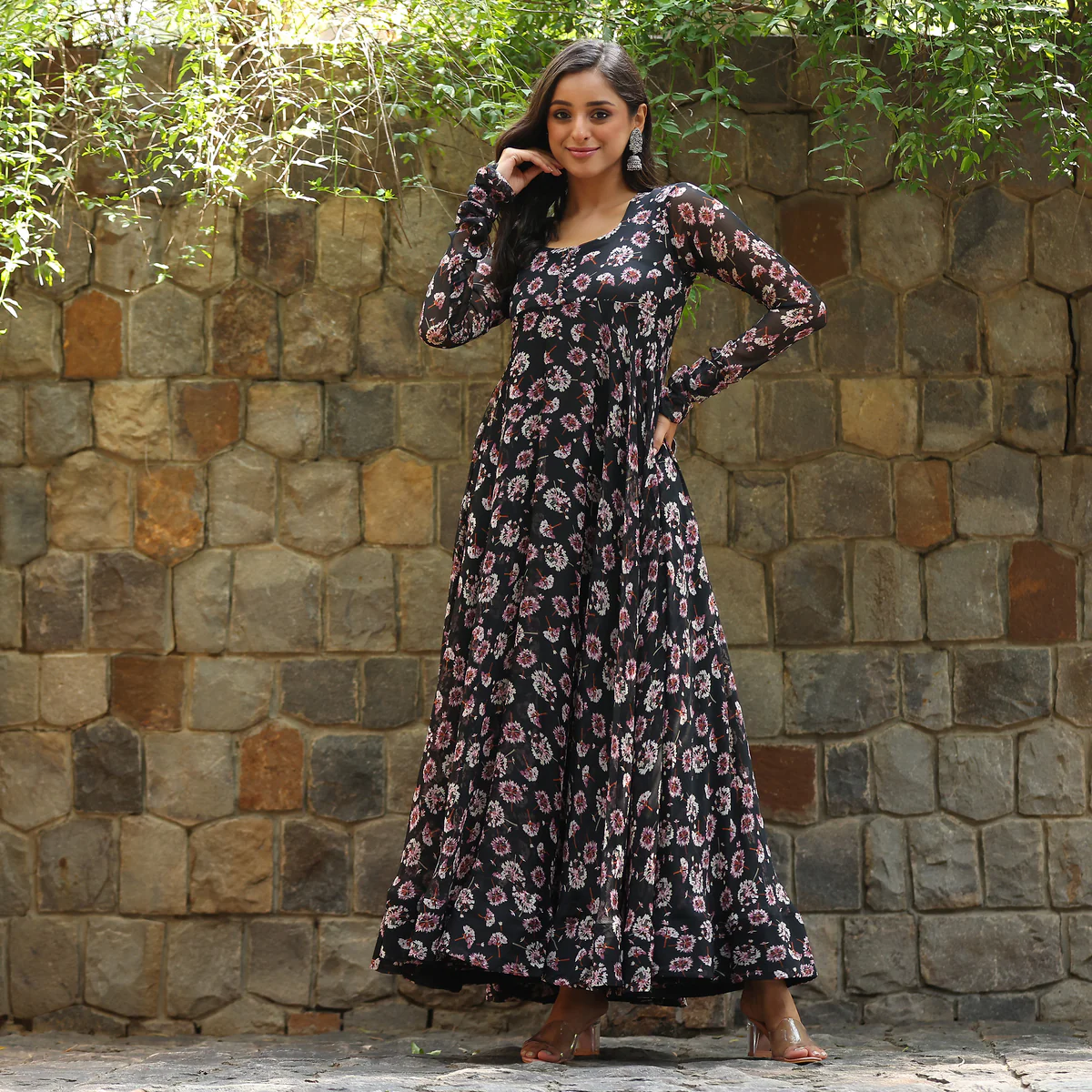 Eshali Floral Georgette dress - Image 2