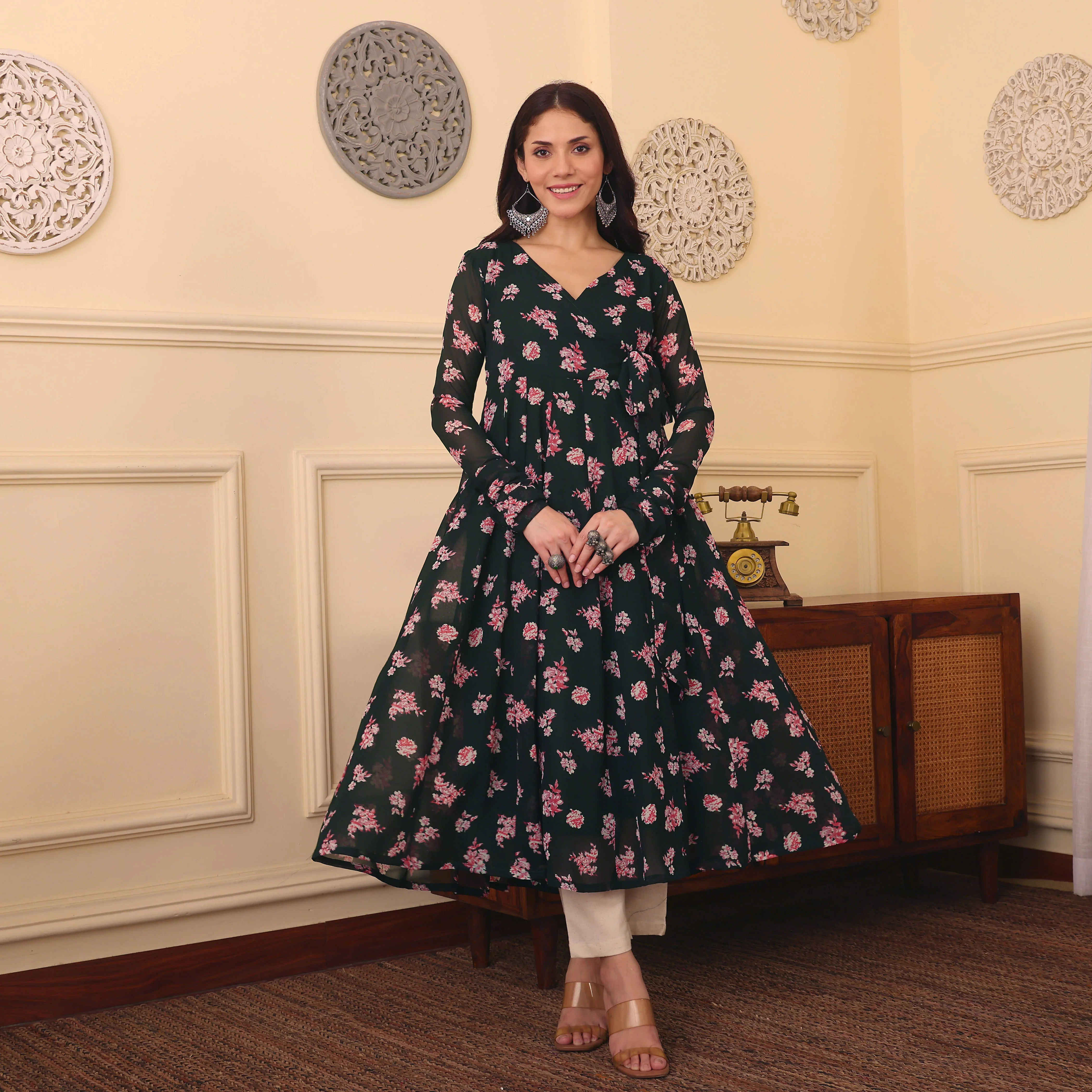 Fai Georgette Kurta - Image 2