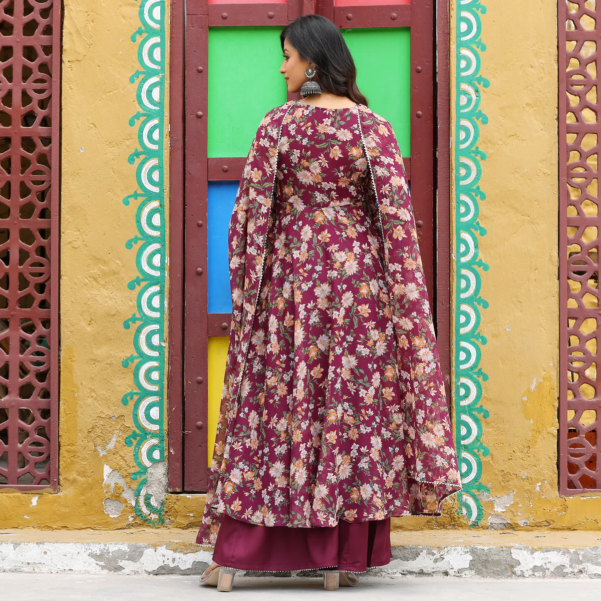Falak Floral Chiffon Set - Image 10