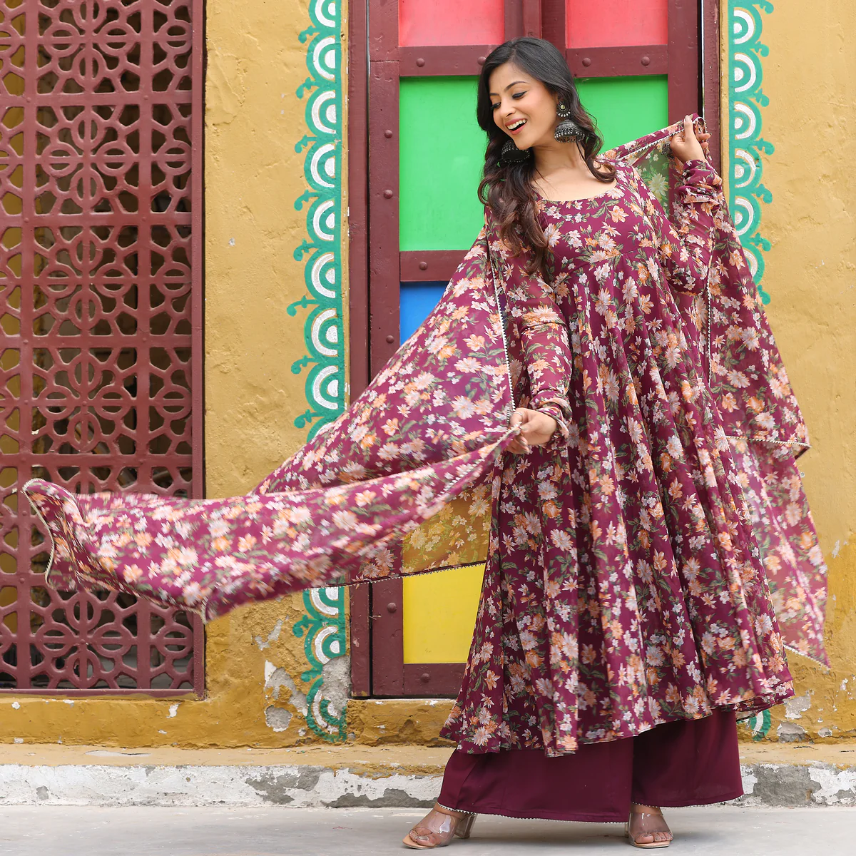Falak Floral Chiffon Set - Image 7