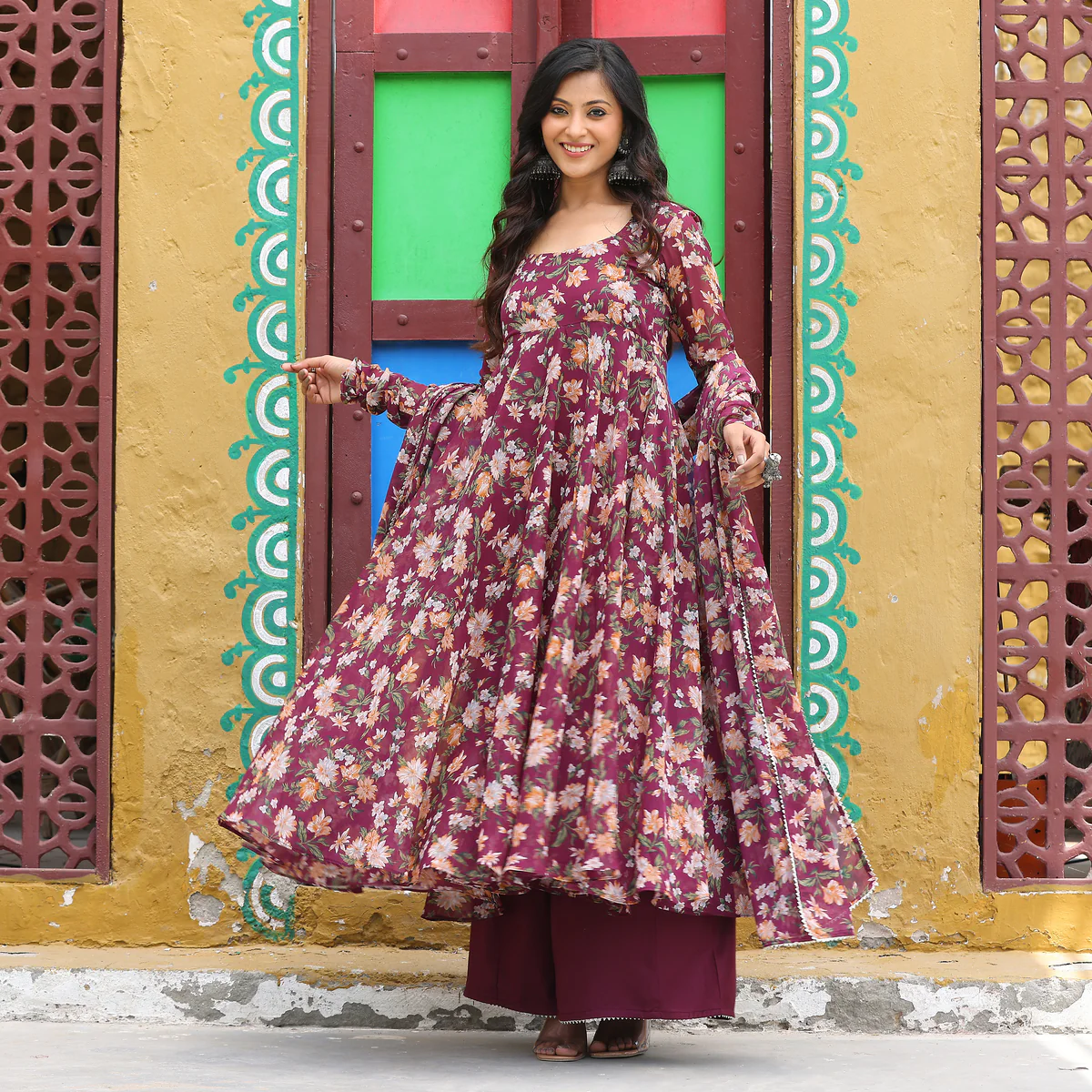 Falak Floral Chiffon Set - Image 8