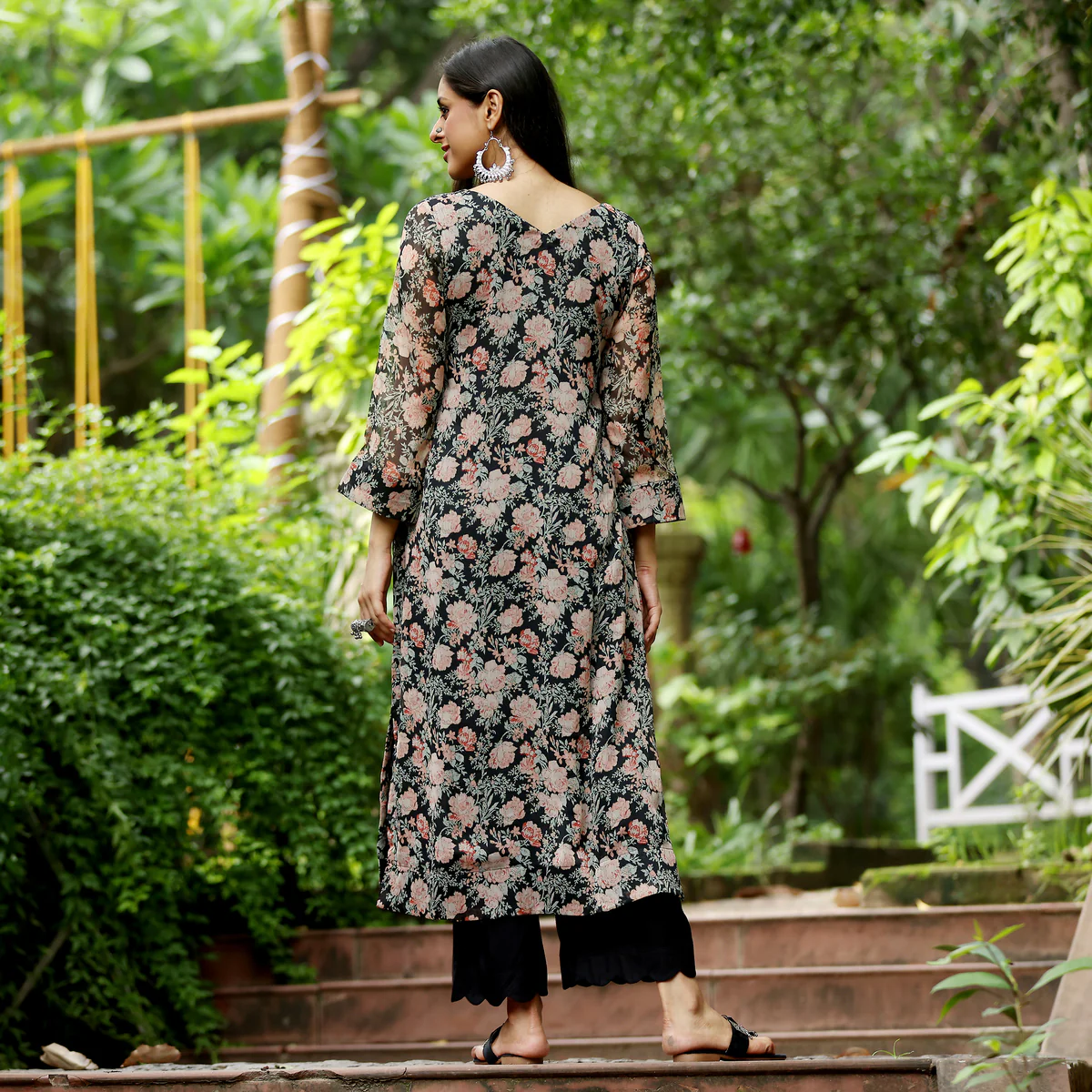 Faza straight Georgette Kurta - Image 10