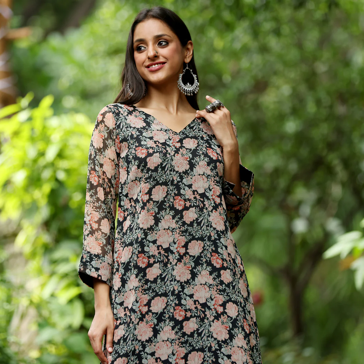 Faza straight Georgette Kurta - Image 5