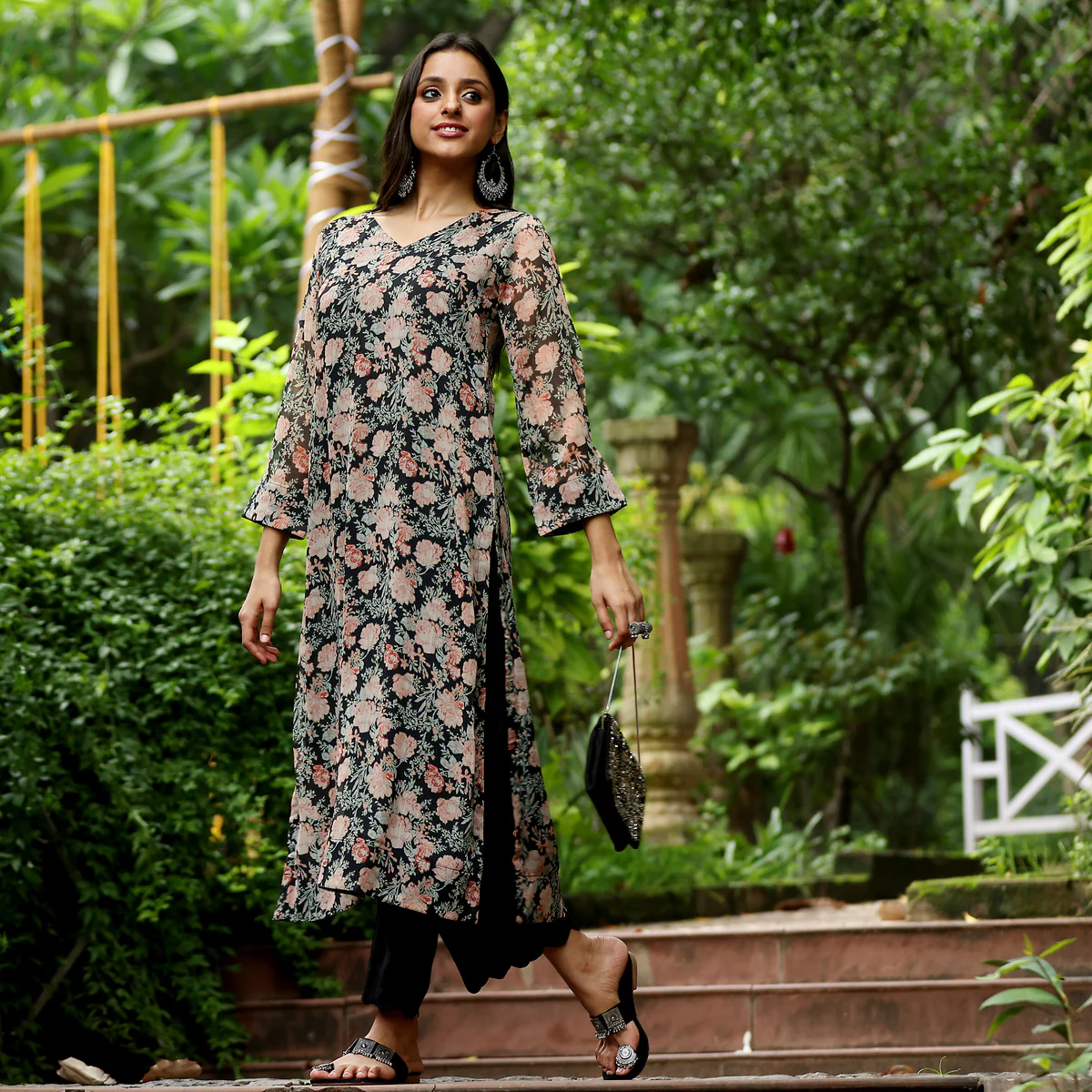 Faza straight Georgette Kurta - Image 8