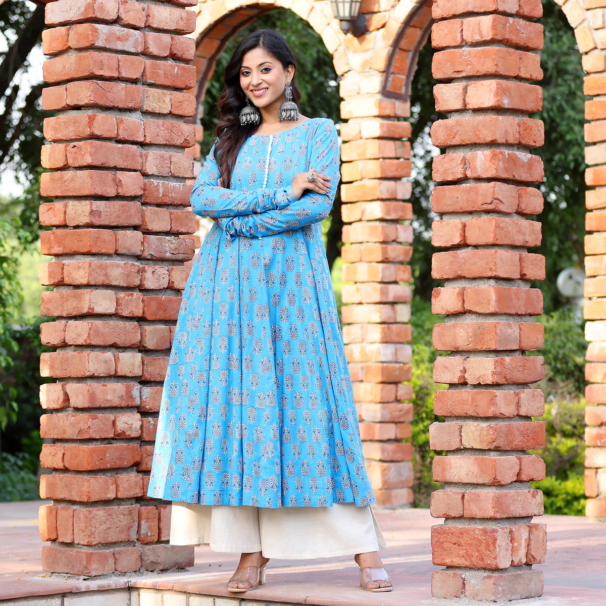 Gajgamni Gher Cotton Printed Kurta - Image 2