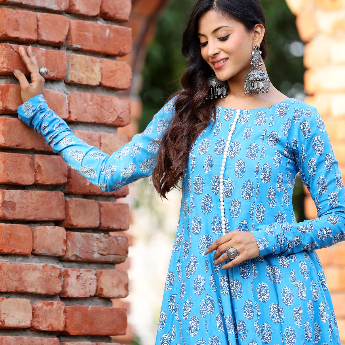 Gajgamni Gher Cotton Printed Kurta - Image 5