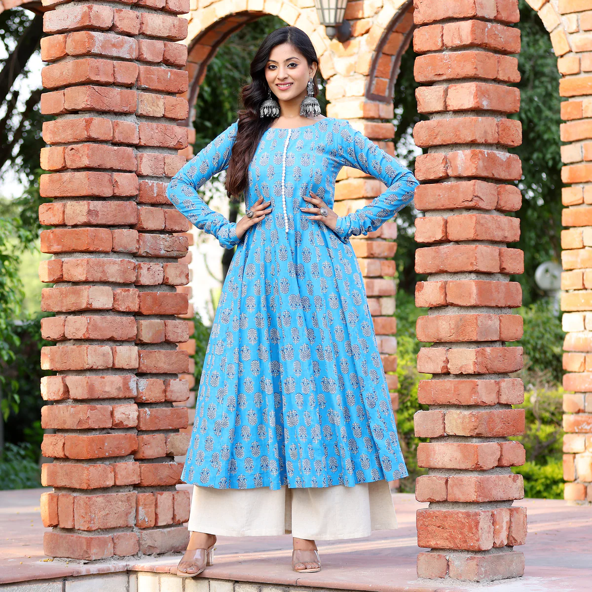 Gajgamni Gher Cotton Printed Kurta - Image 6