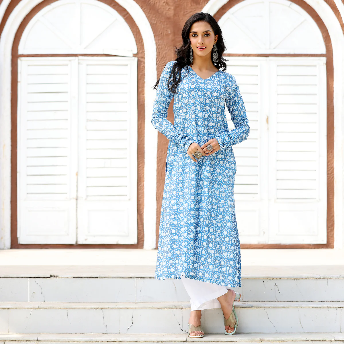 Neel Printed Kameez - Image 2