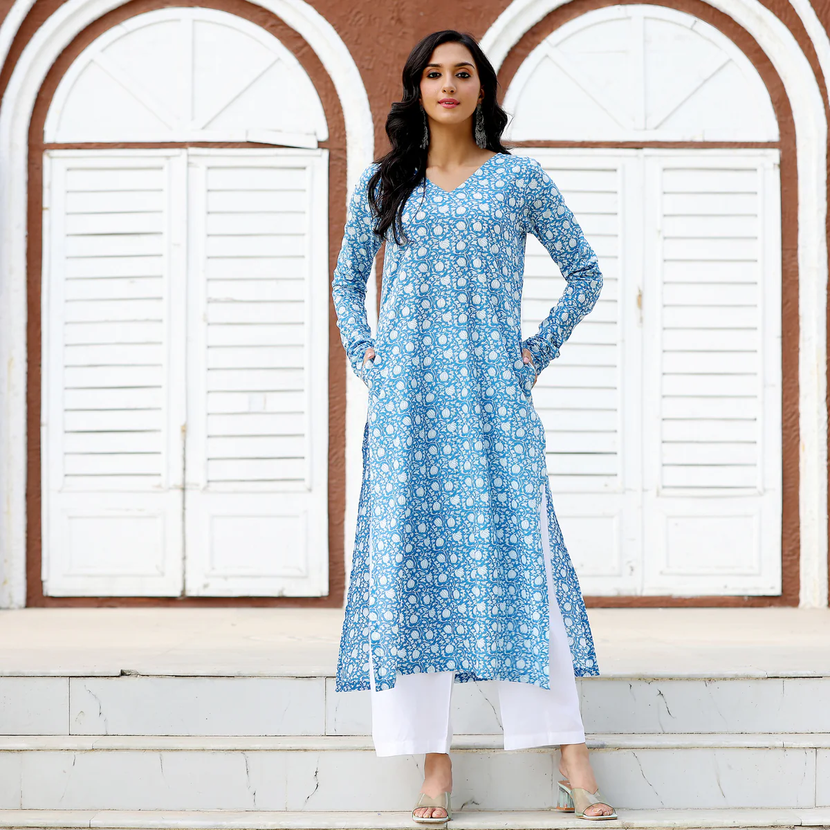 Neel Printed Kameez - Image 4