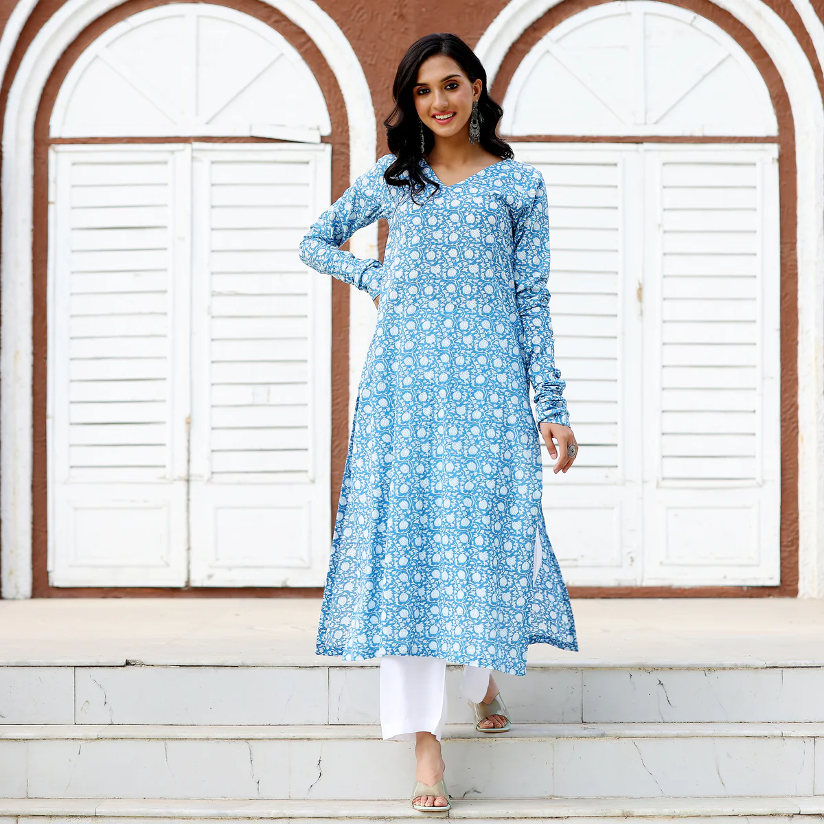 Neel Printed Kameez - Image 5