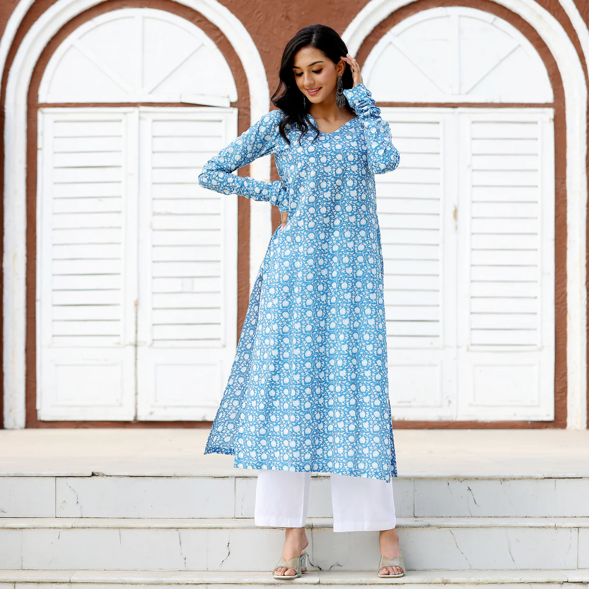 Neel Printed Kameez - Image 7