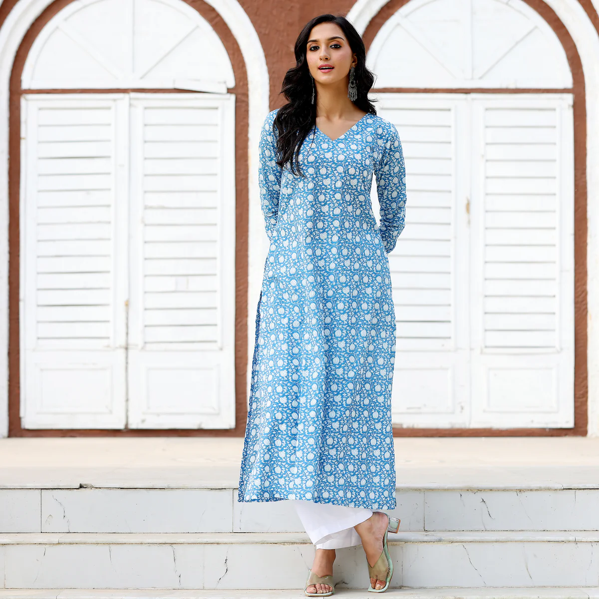 Neel Printed Kameez - Image 9