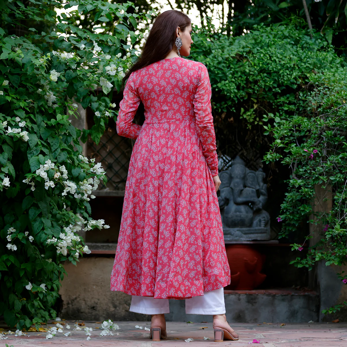 Hairat Floral Chiffon Kurta - Image 6
