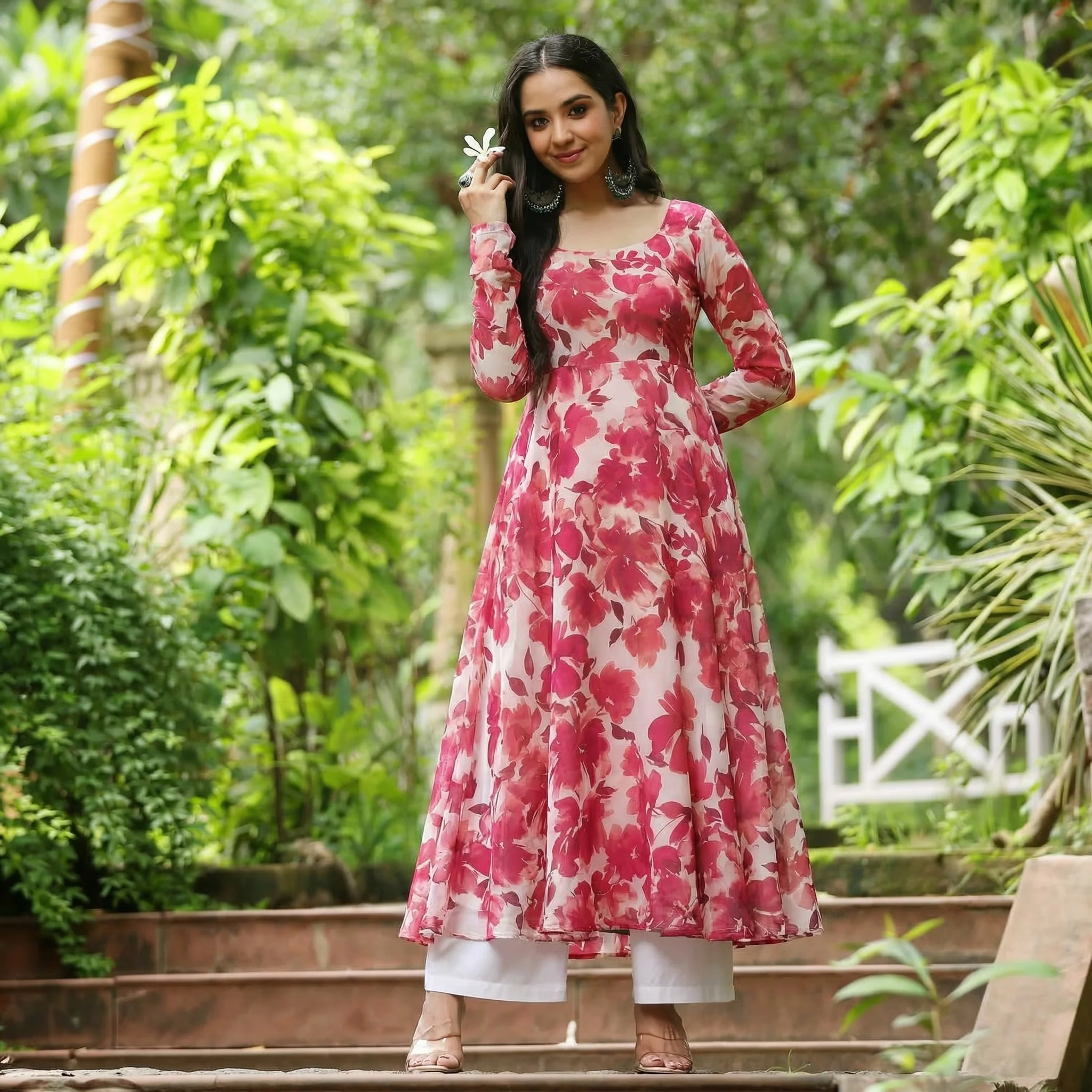 Hana Georgette Kurta - Image 4