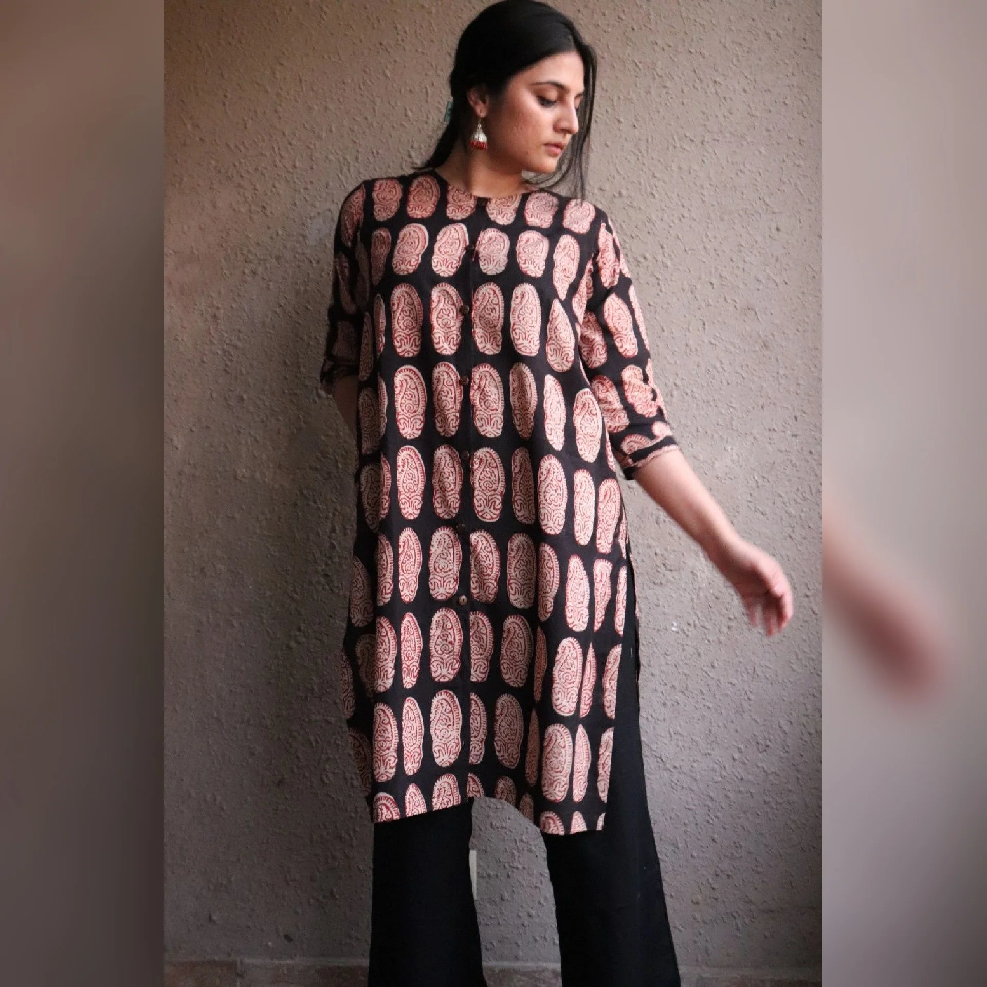 Heer Block Printed Kurta Set - Image 2