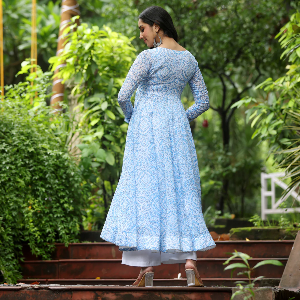 Hetvi Flare Chiffon Kurta - Image 7