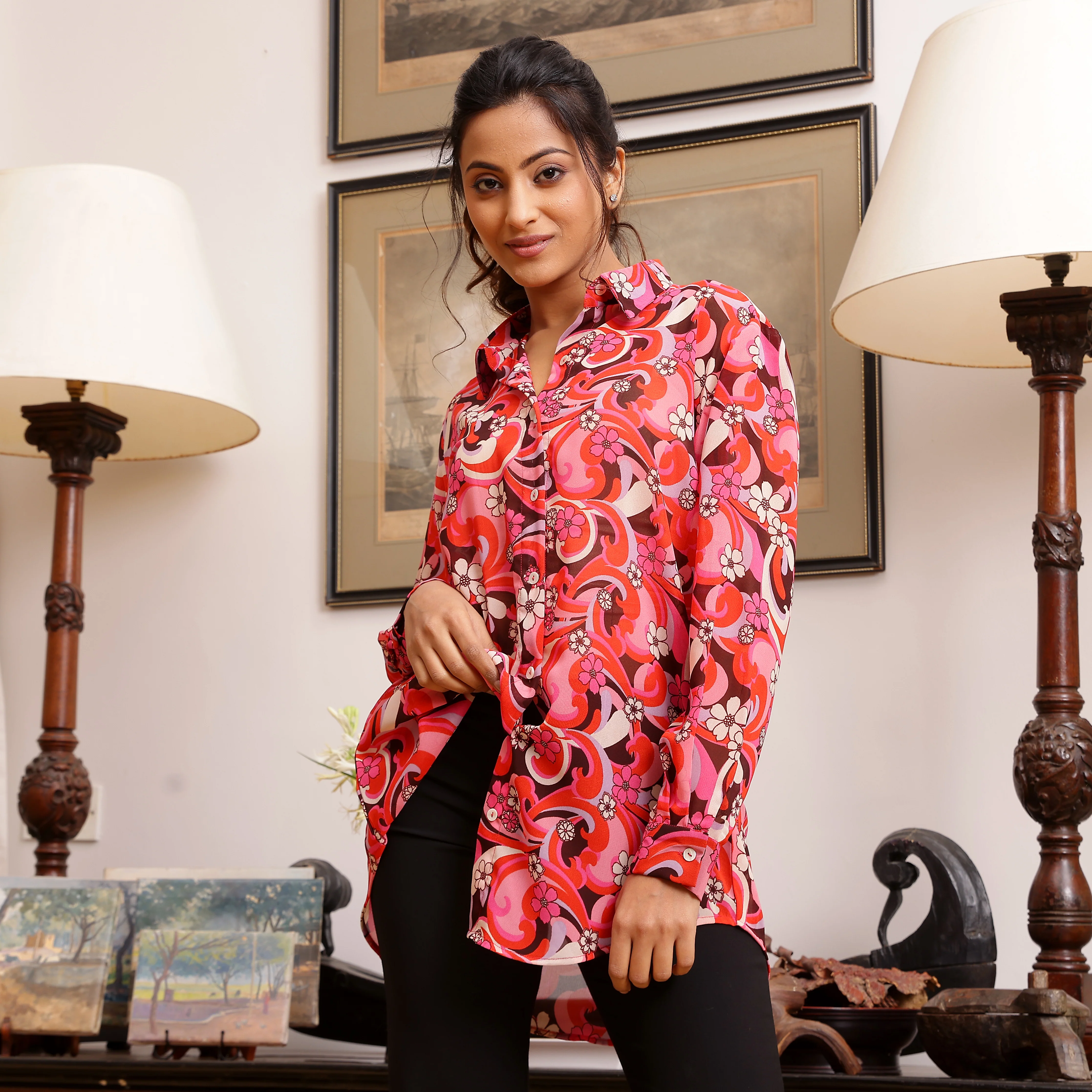 Zulfez Print Shirt - Image 4