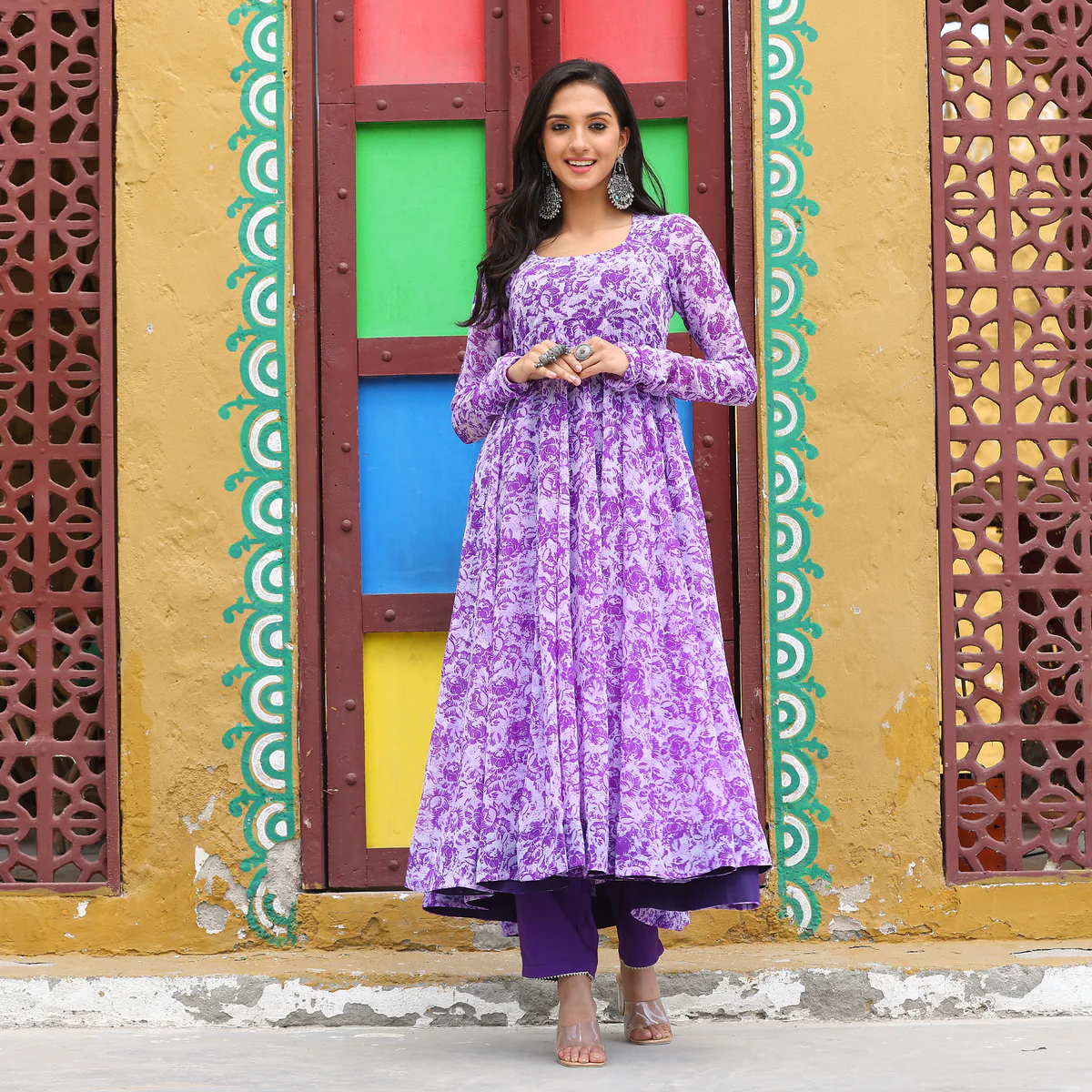 Iris Purple Kameez - Image 2