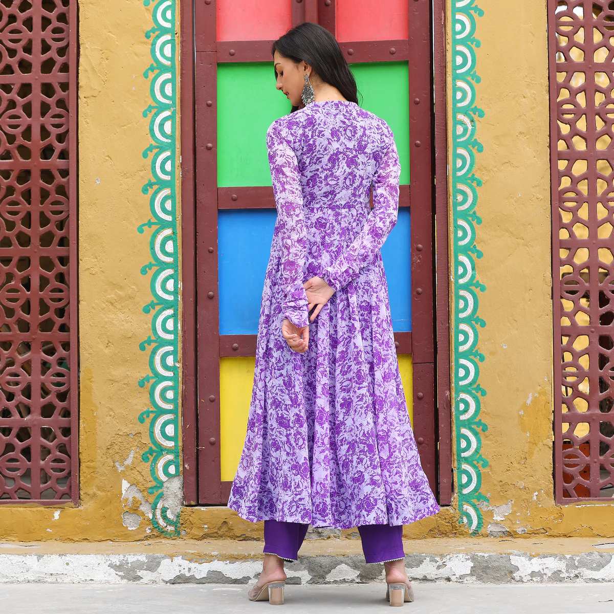 Iris Purple Kameez - Image 5