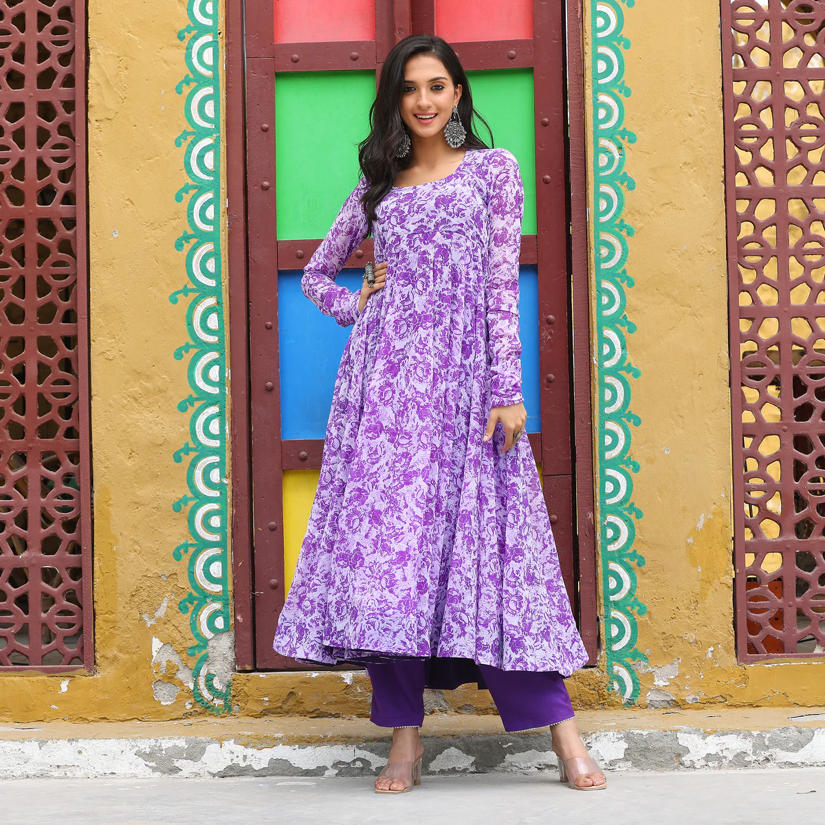 Iris Purple Kameez - Image 6