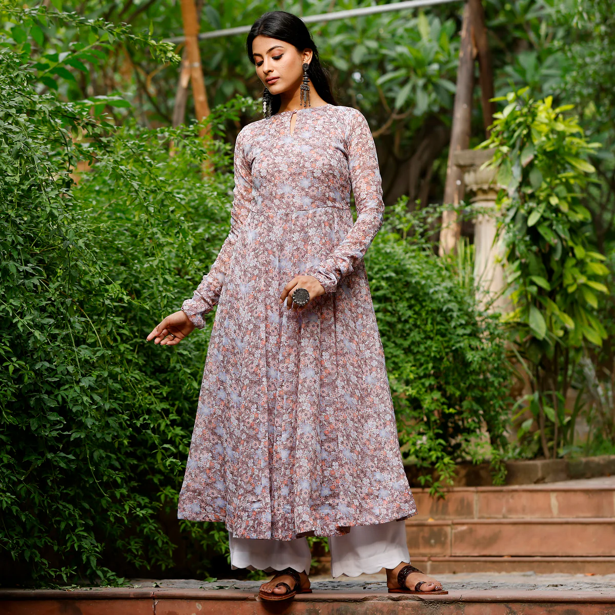 Idalia Chiffon Kurta - Image 2