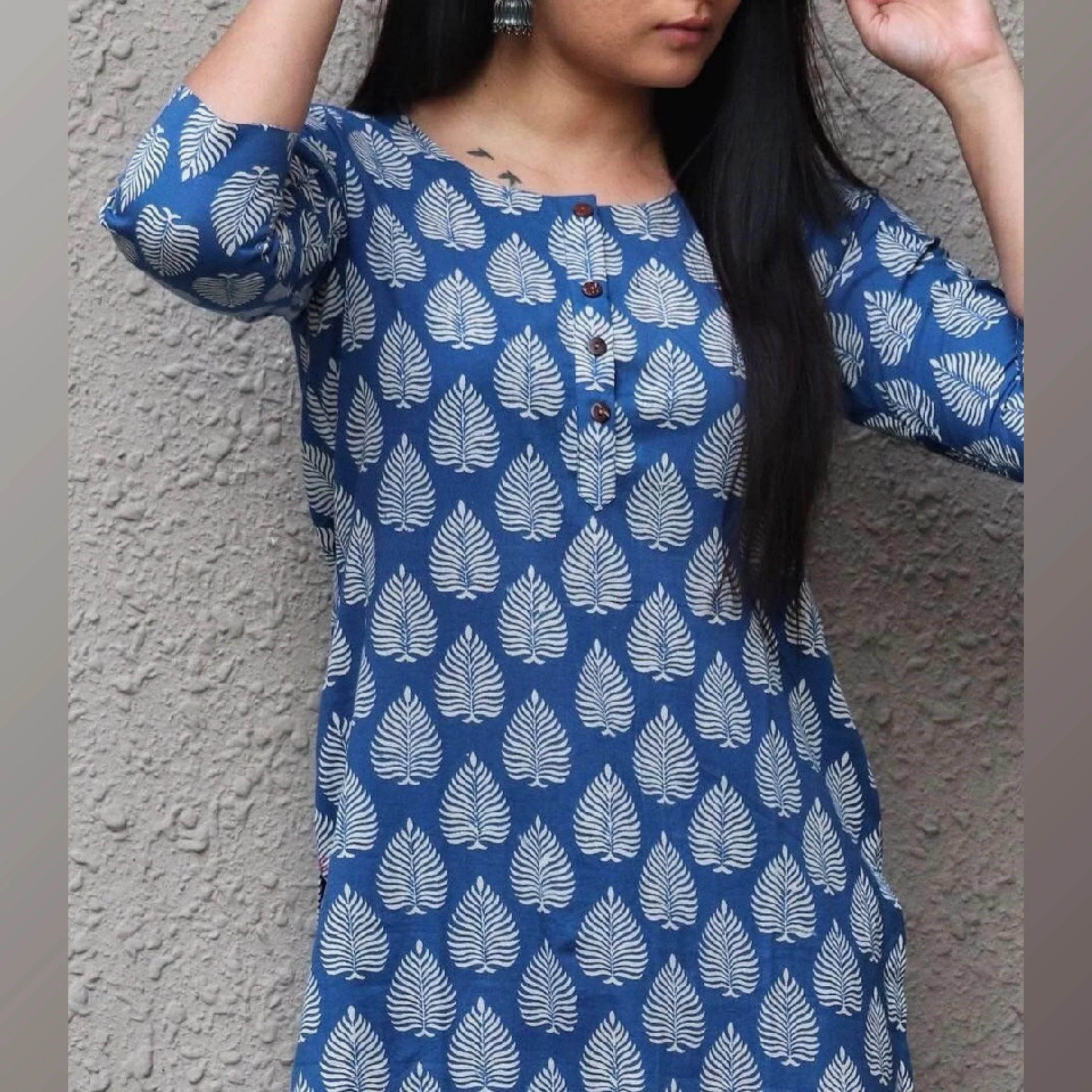 Indigo Nazneen Long Kurta - Image 4