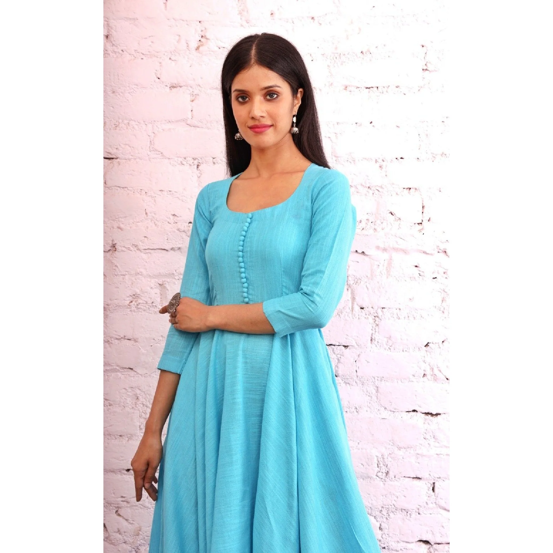 Ishani  Gher Handloom Dress - Image 3