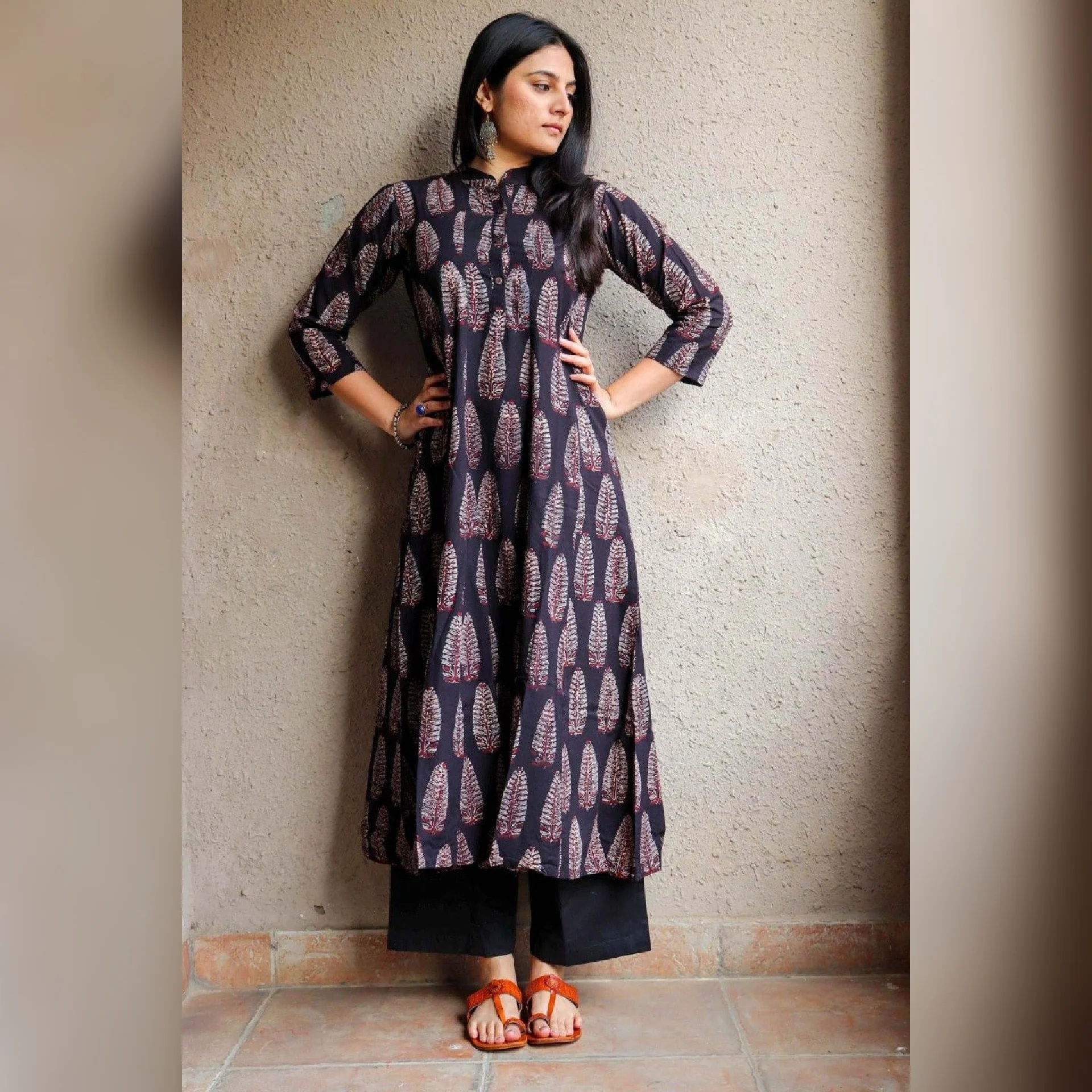 Jamini Ajrakh Kurta - Image 2