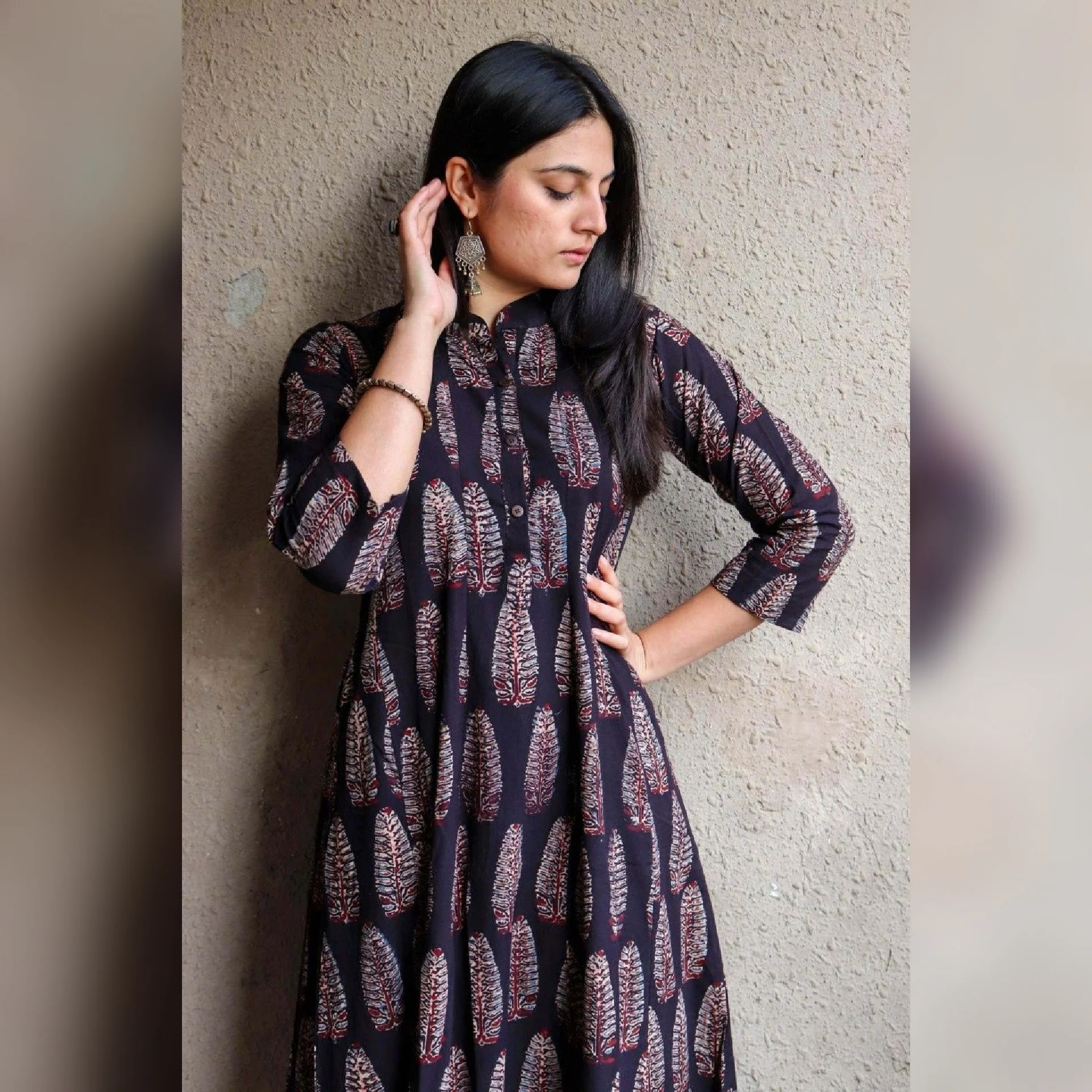 Jamini Ajrakh Kurta - Image 4