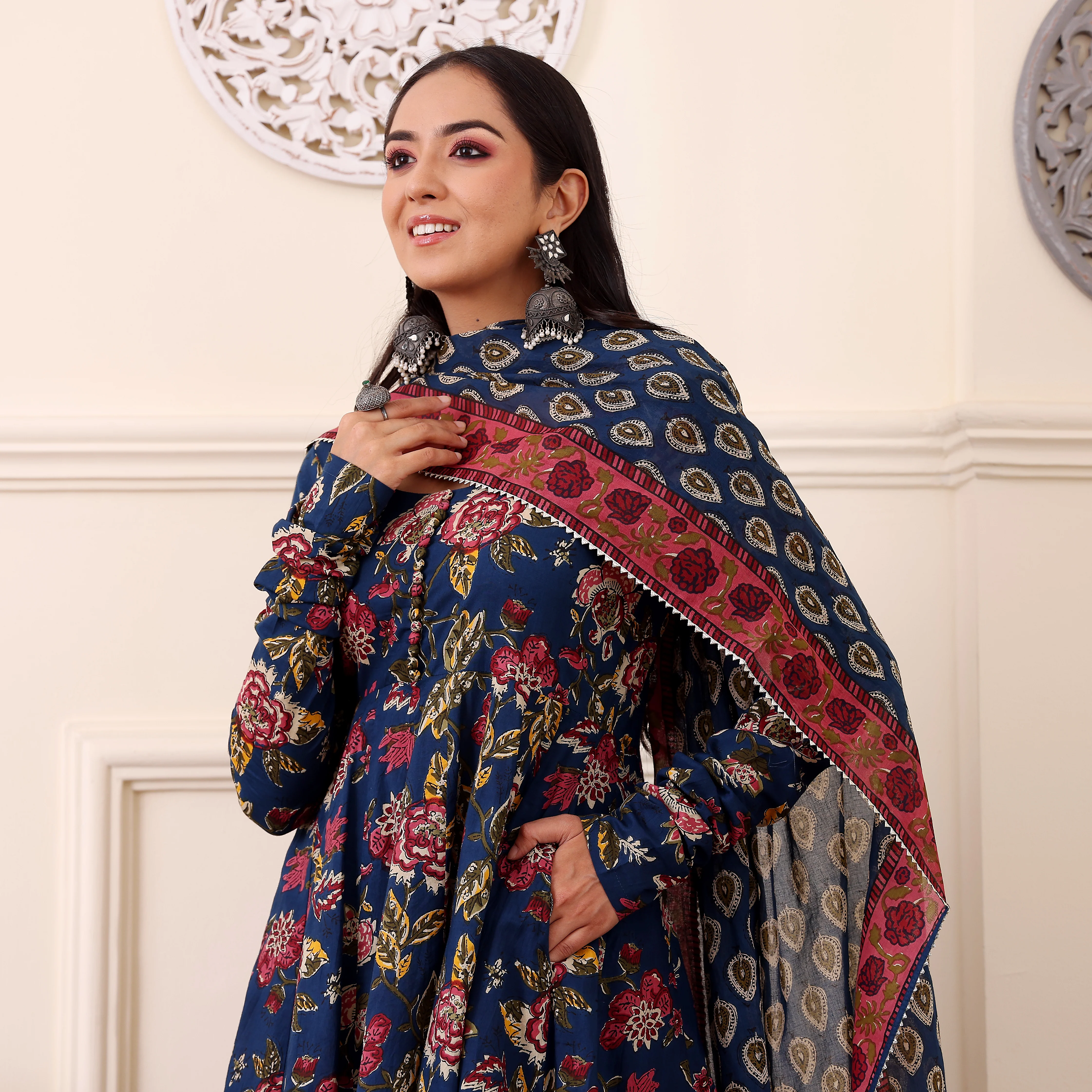 Jamini Cotton Kalidaar Set - Image 5
