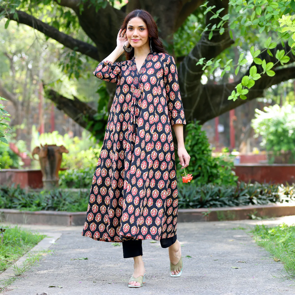 Jasmi Cotton Printed Kurta - Image 10