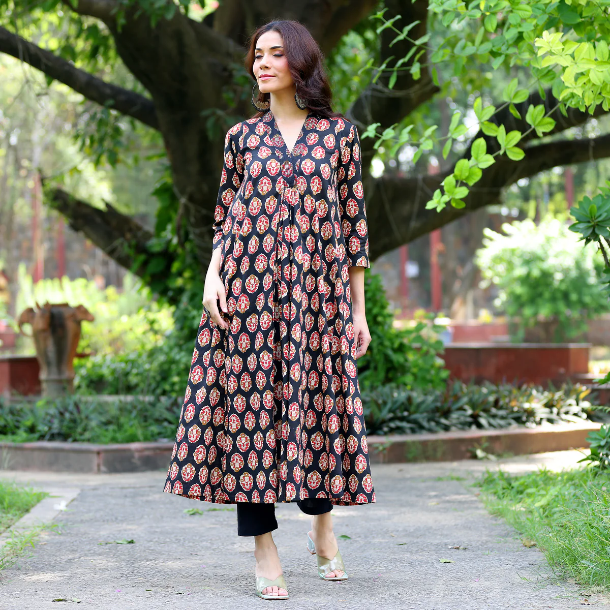 Jasmi Cotton Printed Kurta - Image 4