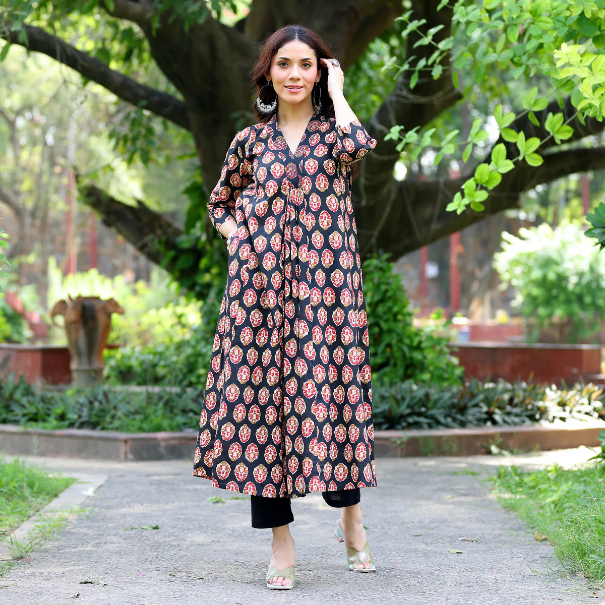 Jasmi Cotton Printed Kurta - Image 5