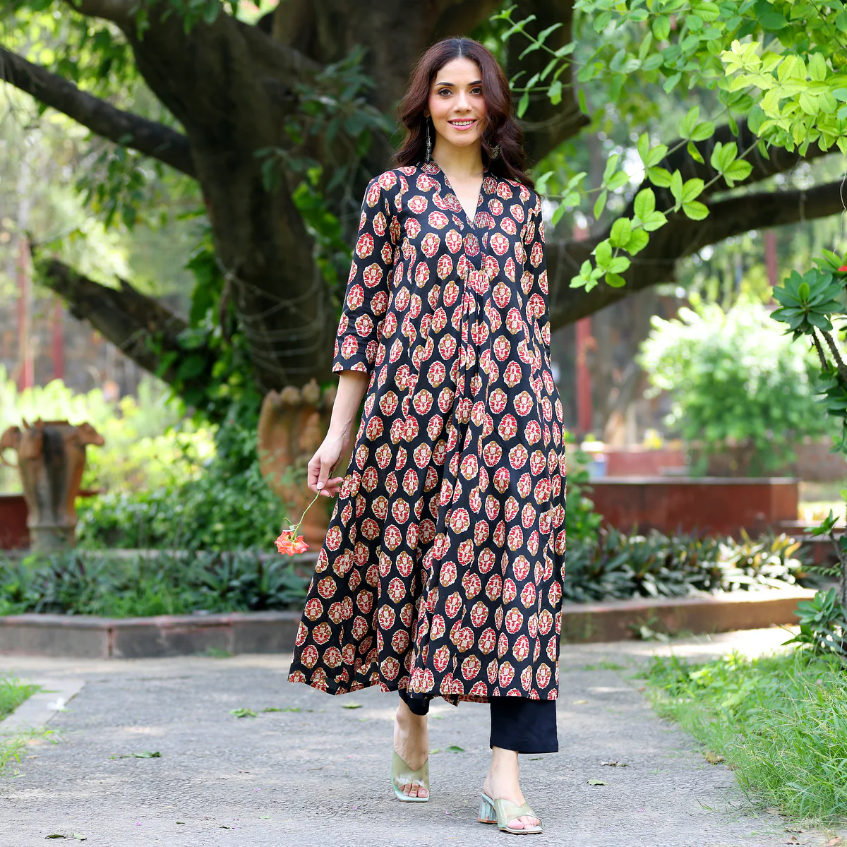 Jasmi Cotton Printed Kurta - Image 7