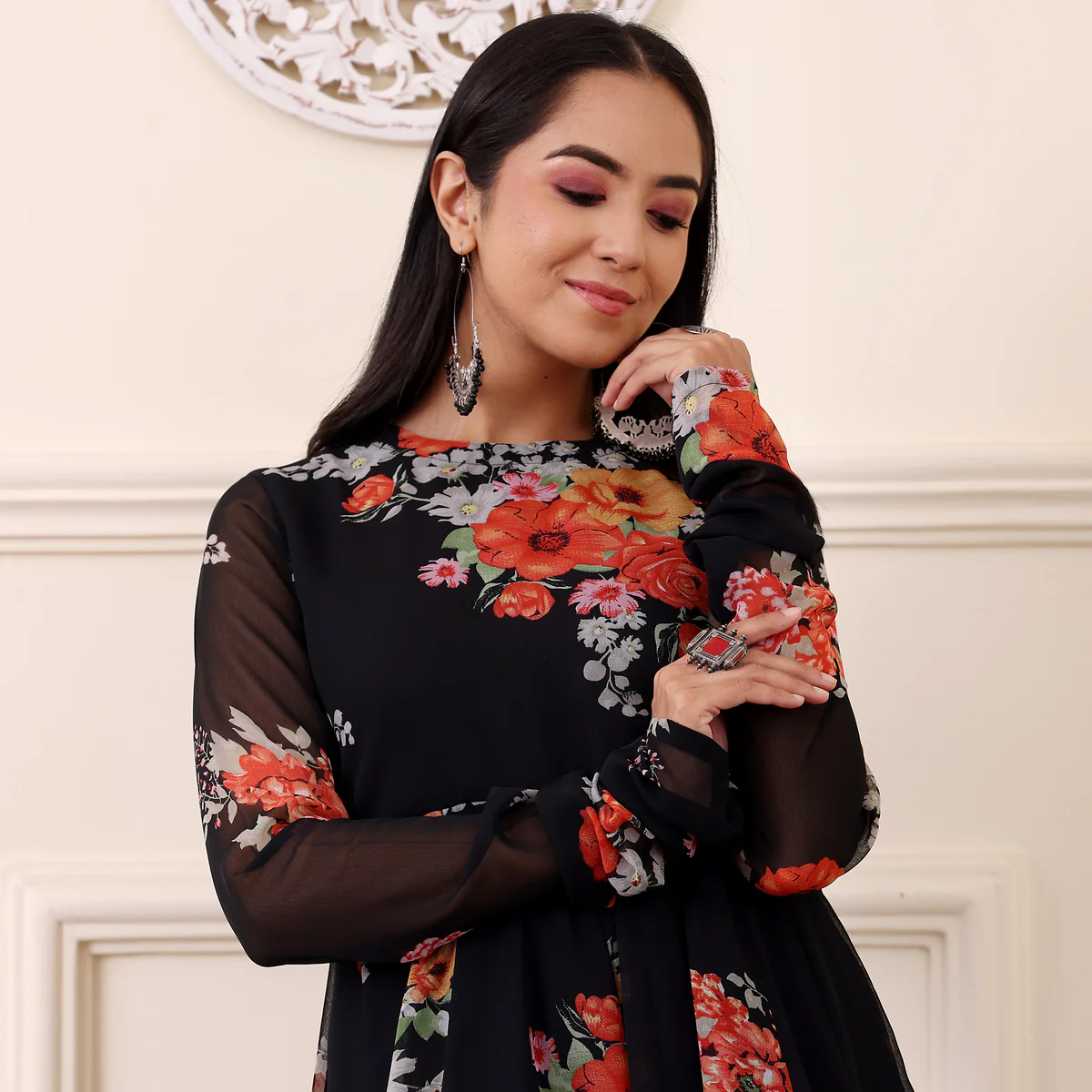 Jhilmil Georgette  Kurta - Image 3