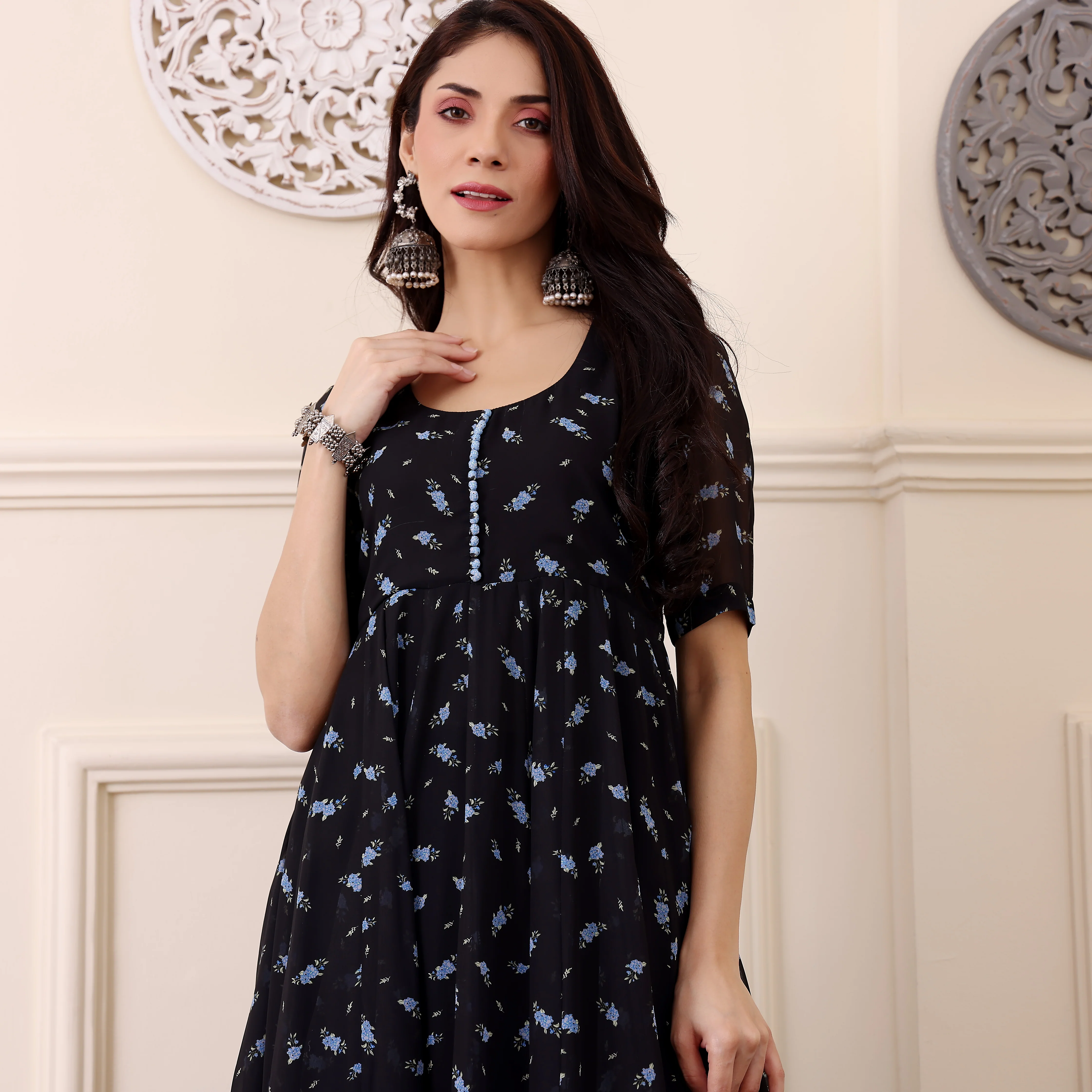 Jia Georgette Kalidaar Kurta - Image 3