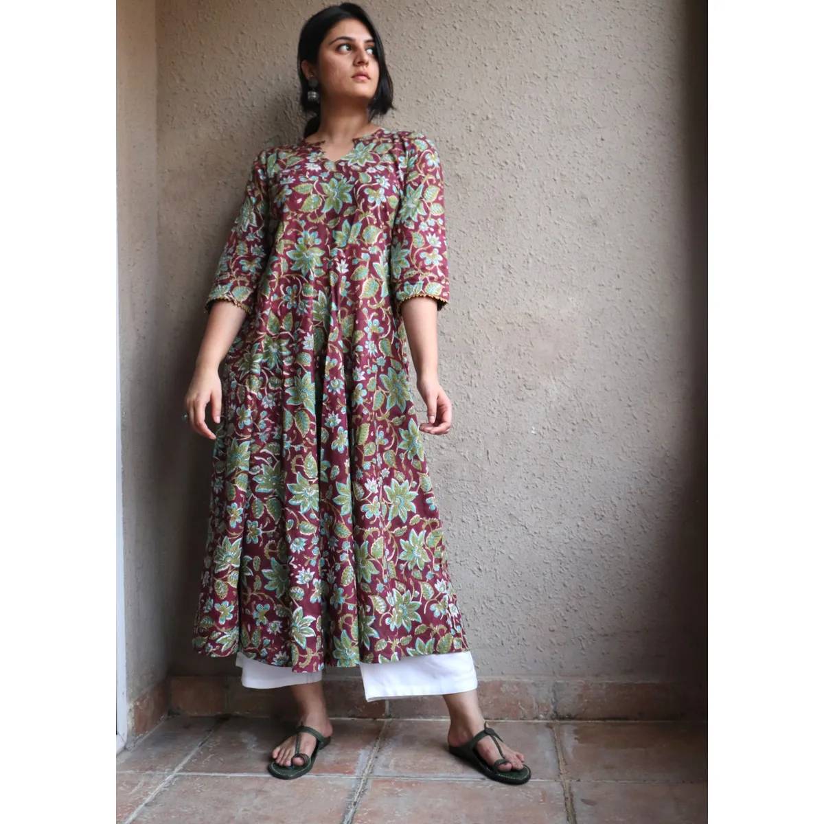Jisha Handblock  Kurta - Image 2